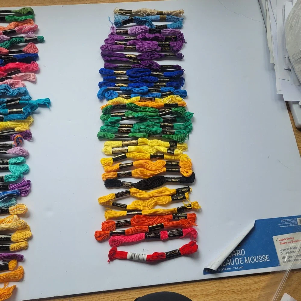 Vintage Embroidery Floss Lot JP Coats American Thread Co Star Six Strand
